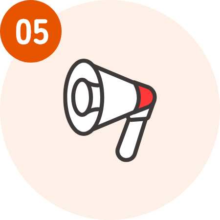 購入客集客（広告活動）イラスト